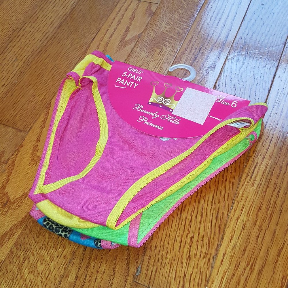 NWT Size 6 Girl's Underwear - Variety 5-Pack